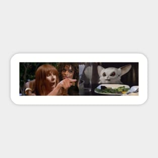 Dr. Who White Cat Meme Sticker